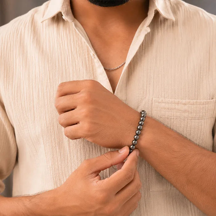 Natural Pyrite Bracelet | Pyrite Stone Bracelet