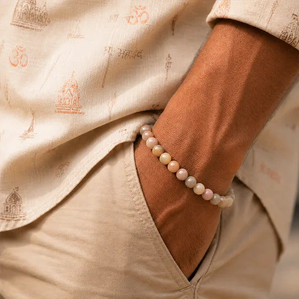 Sunstone | Rhodocrosite bracelet
