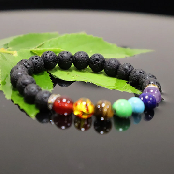 Lava 7 Chakra Bracelet| 7Chakra Lava Bracelets