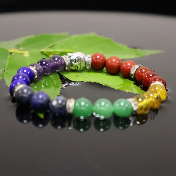 7 Chakra with Buddha Head | Seven Chakra Bracelet with Buddha|