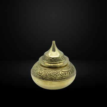 Brass Kumkum Pot | Sindoor Dibbi | Sindur Dani -Small Size