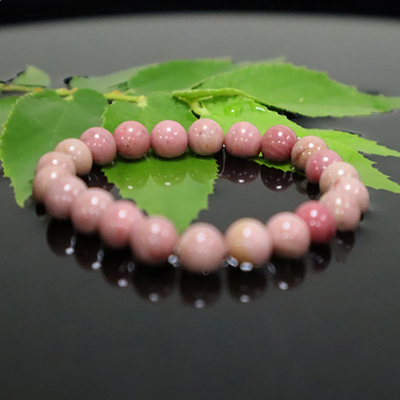 Peach Moonstone| Sunstone Round Bead Bracelet