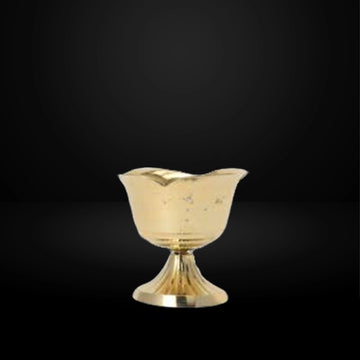 Brass Rose Diya | Gulab Aarti Diya | Gift Item, Home Temple, Puja Diya