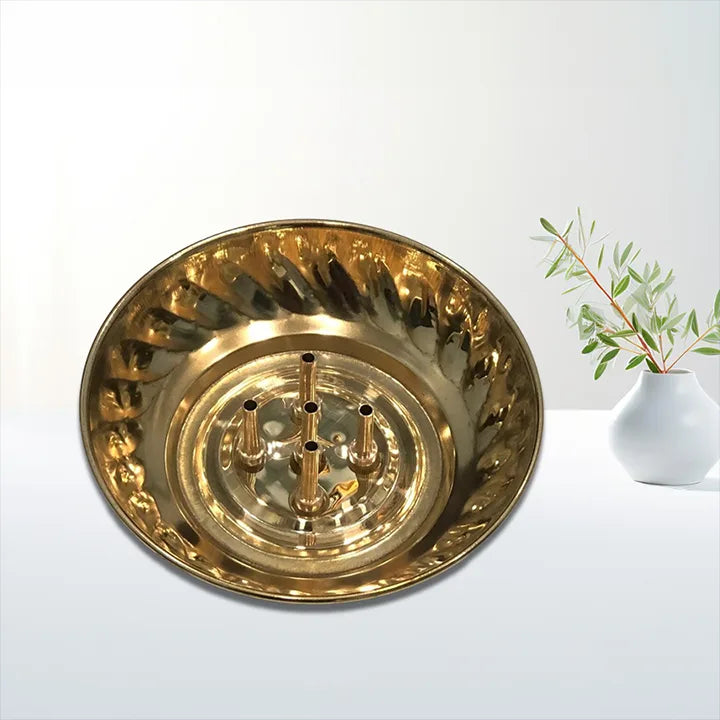 Best Brass Incense Stick Holder | Agardan plate/bowl | Dhoop Agarbatti Stand with Ash Catcher | Pooja Mandir Home & Office