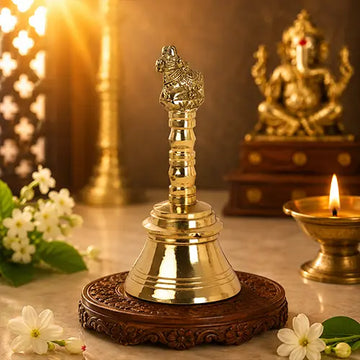 Poojabell Nandi |Nandi Bell in Brass (5.3 inch)
