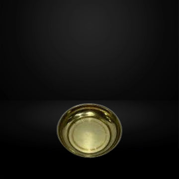 Brass Plain Pooja Plate| Round Shape Plate - 3inch