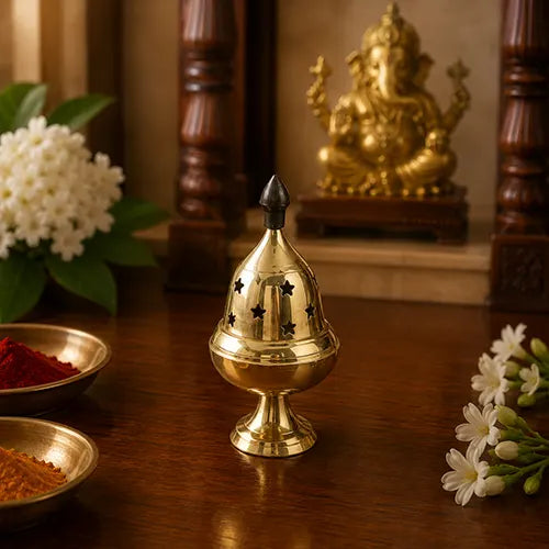 Brass Nanda Stand Bowl - Vilakku Pooja Oil Lamp