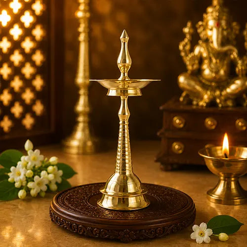 Brass Kerala Kuttuvilaku |Deepam Vilakku Lamp |Brass Kerala Style Diya Lamp