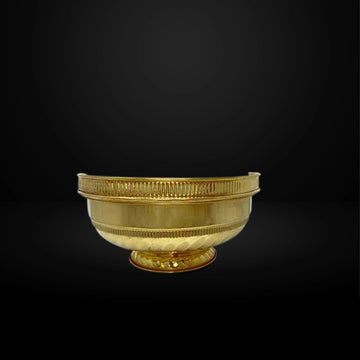 Golden Brass Flower Basket|Puja Butti|Phool Butti|Brass Pookoodai