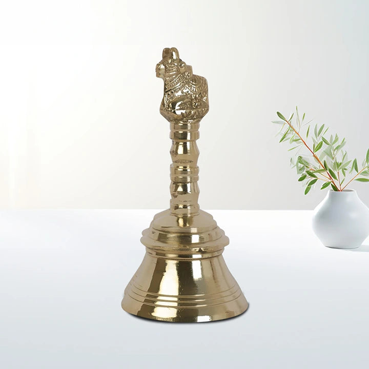 Poojabell Nandi |Nandi Bell in Brass (5.3 inch)