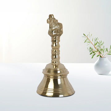 Poojabell Nandi |Nandi Bell in Brass (5.3 inch)