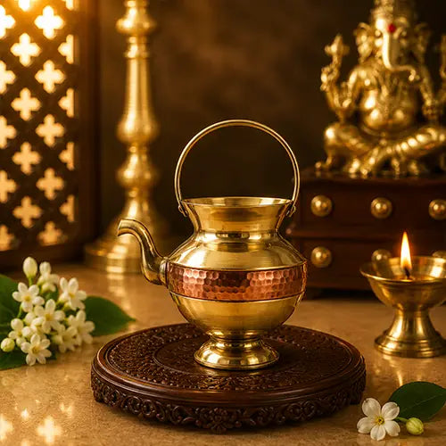 Brass Kamandalam for Puja/Kamandalu/Thirukaveri