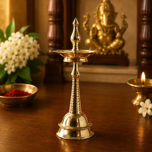 Brass Kerala Kuttuvilaku |Deepam Vilakku Lamp |Brass Kerala Style Diya Lamp