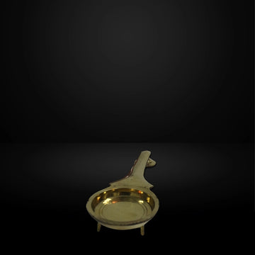 Brass Aarti | Ladle Aarti/ Aarti Diya with Handle/ Aarti Diya for Pooja