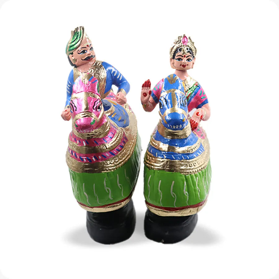 Poikkal Kuthirai attam (12H*10L*4W) (Pink, Green & Blue)