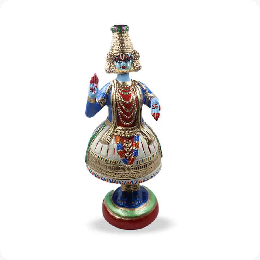 krishna kathakali doll|Kathakali Bommai | Kathakalli Dancing Doll 13 Inches (Blue, White & Red)