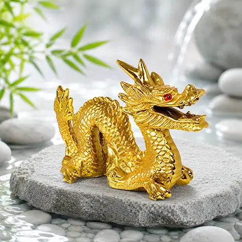 feng shui Resin Dragon Statue for Luck & Success