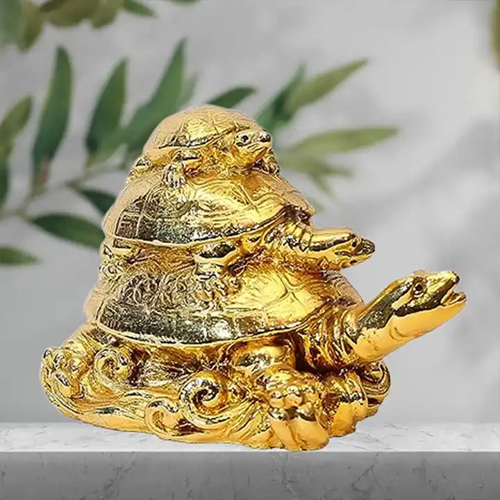 Vastu feng shui Three Tiered Tortoises | Triple Tortoise (Turtle)