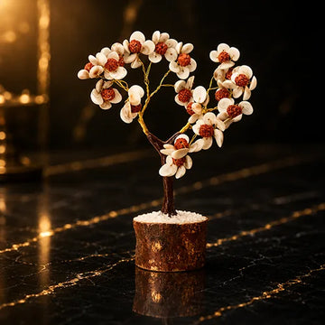 feng shui Gomati Chakra Bonsai Tree with Rudraksha Beads
