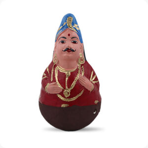 Uruttu doll pair | Thalayatti bommai | Chettiar Pair - Image 2
