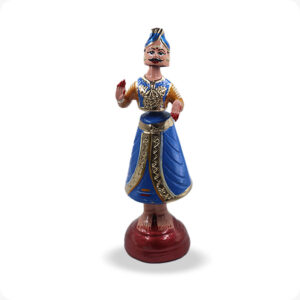 Thanjavur Dancing Doll Raja Rani| Tanjore Raja Rani Doll set 15Inches | Golu bommai set - Image 6