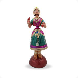 Tanjore Raja Rani set | Golu Bommai set| Navaratri Golu 9inch - Image 9