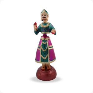 Tanjore Raja Rani set | Golu Bommai set| Navaratri Golu 9inch - Image 5