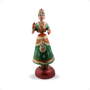 Thanjavur Dancing Doll Raja Rani set | Tanjore Dancing doll pair 13inches - Image 2