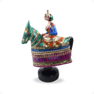 Horse RajaRani doll pair | Dancing Doll raja Rani Horse 13 inches | Poikkal Kuthirai attam 13 - Image 7