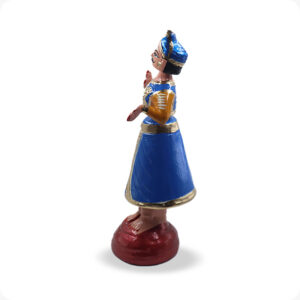 Thanjavur Dancing Doll Raja Rani| Tanjore Raja Rani Doll set 15Inches | Golu bommai set - Image 7
