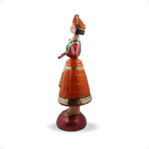 Thanjavur Dancing Doll Raja Rani set | Tanjore Dancing doll pair 13inches - Image 7
