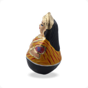 Uruttu doll pair| Thalayatti bommai | Chettiar Pair - Image 3
