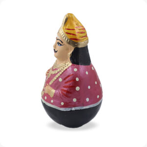 Uruttu doll pair| Thalayatti bommai | Chettiar Pair - Image 7