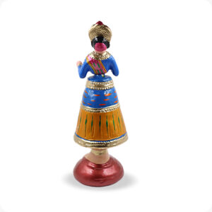 Dancing Doll Raja Rani pair Blue & yellow combo | Dancing Raja Doll 13 Inches | Dancing Doll rani 13 inches - Image 4