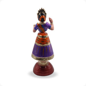 Thanjavur Dancing Doll Raja Rani| Tanjore Raja Rani Doll set 15Inches | Golu bommai set - Image 4