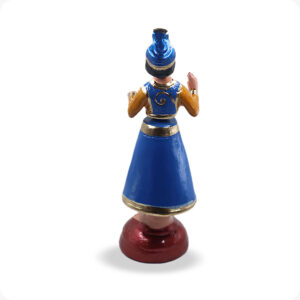 Thanjavur Dancing Doll Raja Rani| Tanjore Raja Rani Doll set 15Inches | Golu bommai set - Image 8