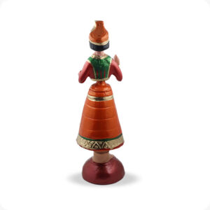 Thanjavur Dancing Doll Raja Rani set | Tanjore Dancing doll pair 13inches - Image 8