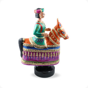 Horse RajaRani doll pair | Dancing Doll raja Rani Horse 13 inches | Poikkal Kuthirai attam 13
