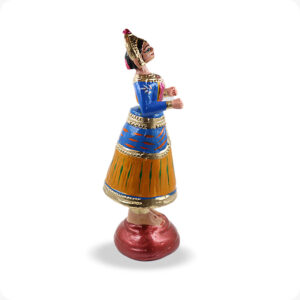 Dancing Doll Raja Rani pair Blue & yellow combo | Dancing Raja Doll 13 Inches | Dancing Doll rani 13 inches - Image 5
