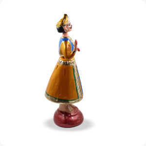 Dancing Doll Raja Rani pair Blue & yellow combo | Dancing Raja Doll 13 Inches | Dancing Doll rani 13 inches - Image 9