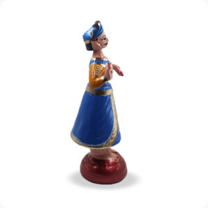 Thanjavur Dancing Doll Raja Rani| Tanjore Raja Rani Doll set 15Inches | Golu bommai set - Image 9