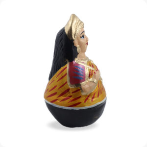Uruttu doll pair| Thalayatti bommai | Chettiar Pair - Image 5