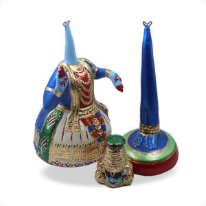 krishnar kathakali doll|Kathakali Bommai | Kathakalli Dancing Doll 13Inches - Image 2