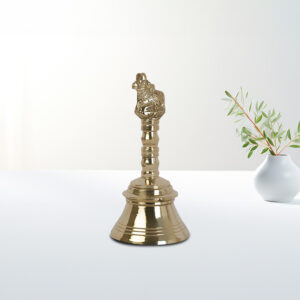 Brass Pooja Hand Bell |Poojabell Nandi - Image 2